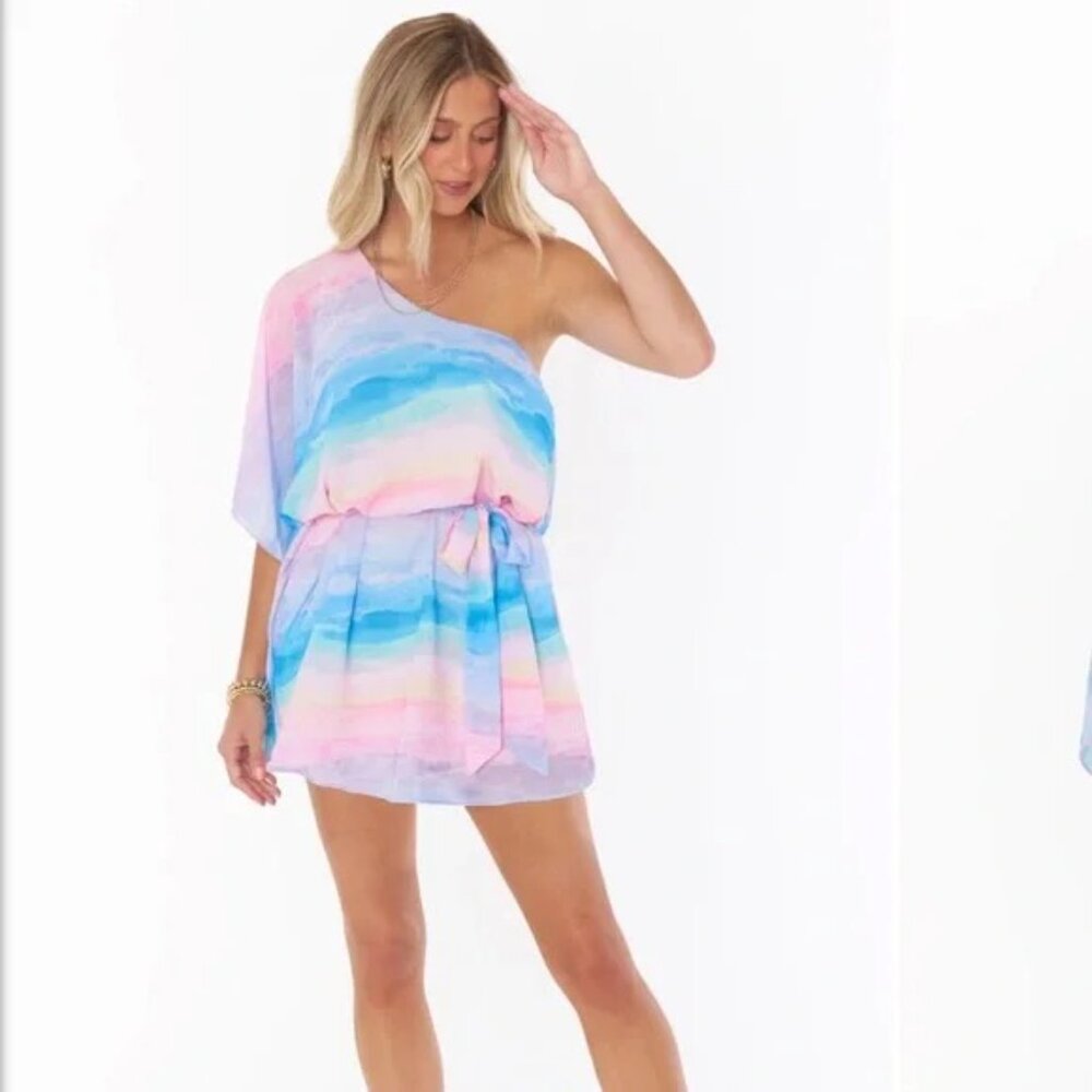 Show Me Your Mumu One Shoulder Trish Mini Dress - Size S